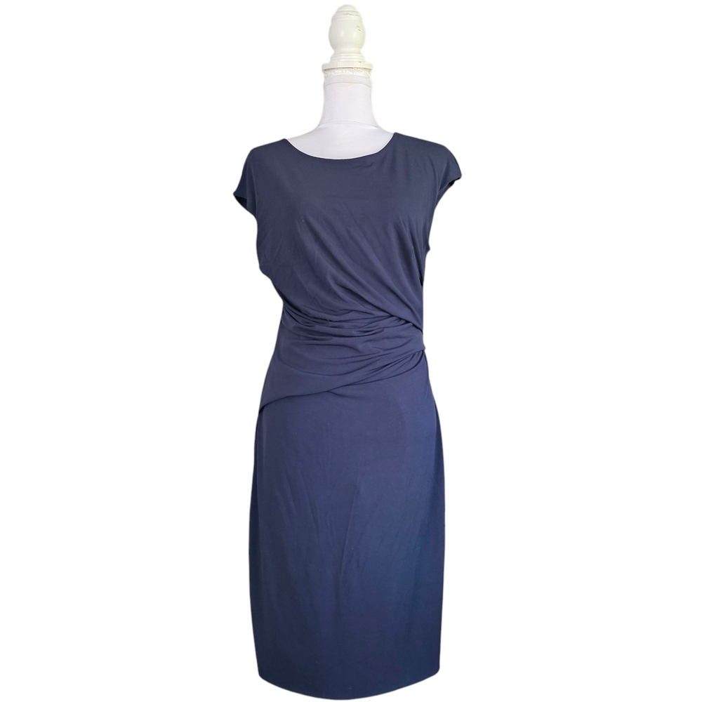 Velvet by Graham & Spencer Blue Ruched Bodycon Mini Dress